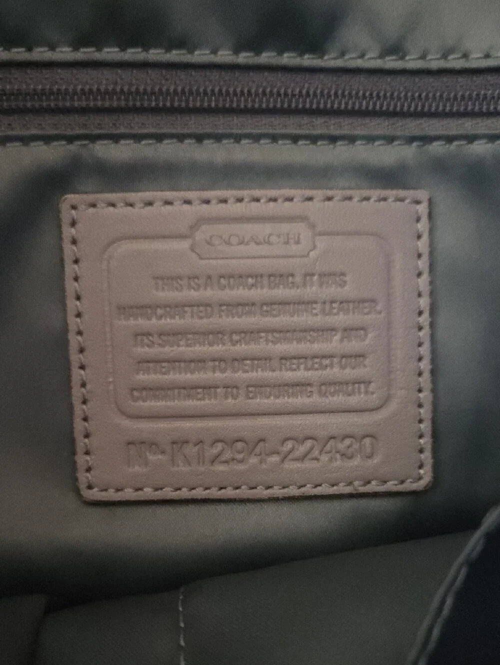 2012 COACH 22430 Poppy HALIE Cappuccino/Oyster Glam Shoulder Tote Bag